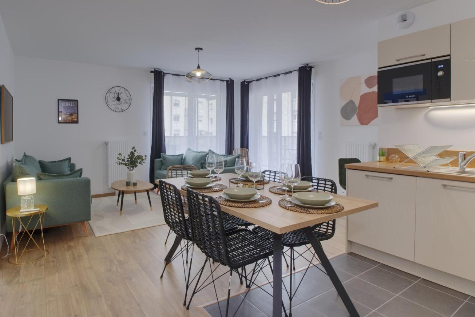 Le Normand- Appartement Neuf, 3 Chambres, Terrasse แรนส์ ภายนอก รูปภาพ